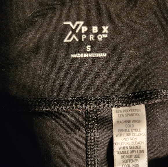 X PBX Pro Black Cropped Leggings Size Small - Picture 3 of 3